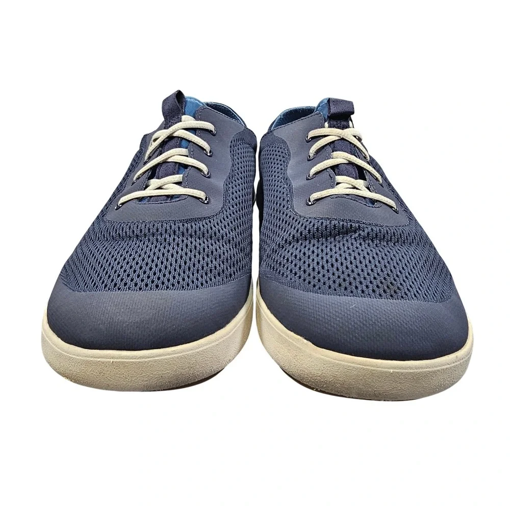 OluKai Moku Pae Mens 14 Trench Blue Mesh Boat Shoe Drop-In Heel Slip-On Sneakers